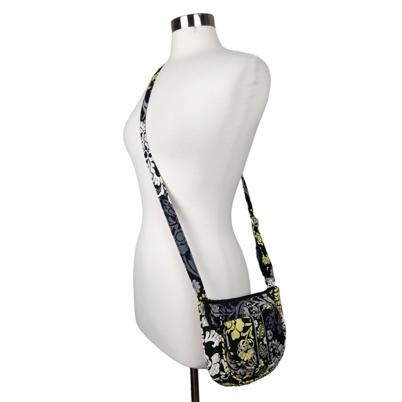 Vera Bradley Lizzy Baroque Retired Pattern Canvas Crossbody Hipster Purse - Picture 1 of 12